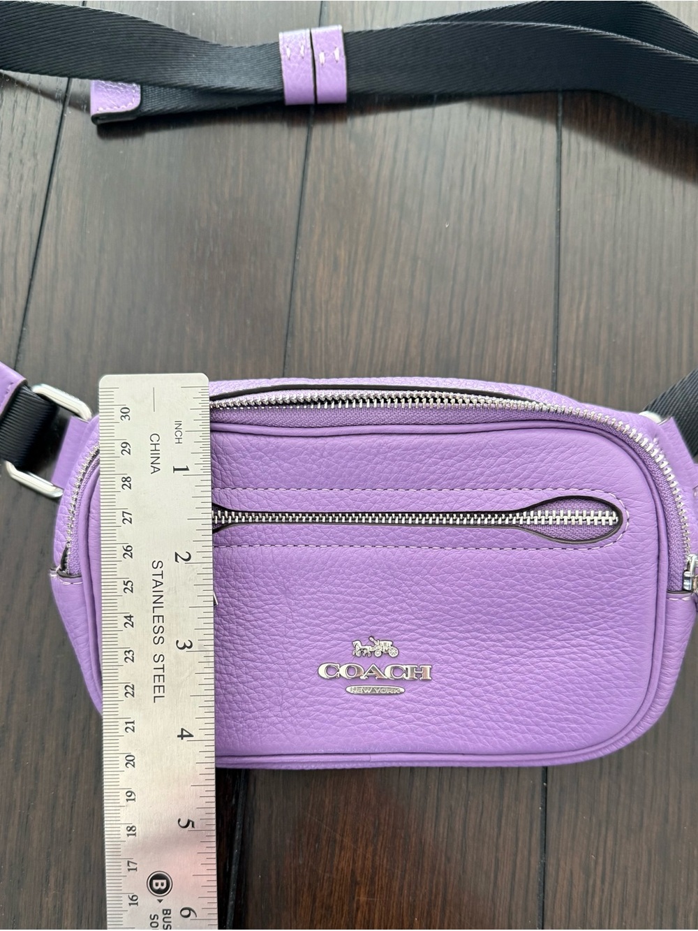 Coach Lavender Leather Belt Bag (small) - Picture 7 of 7